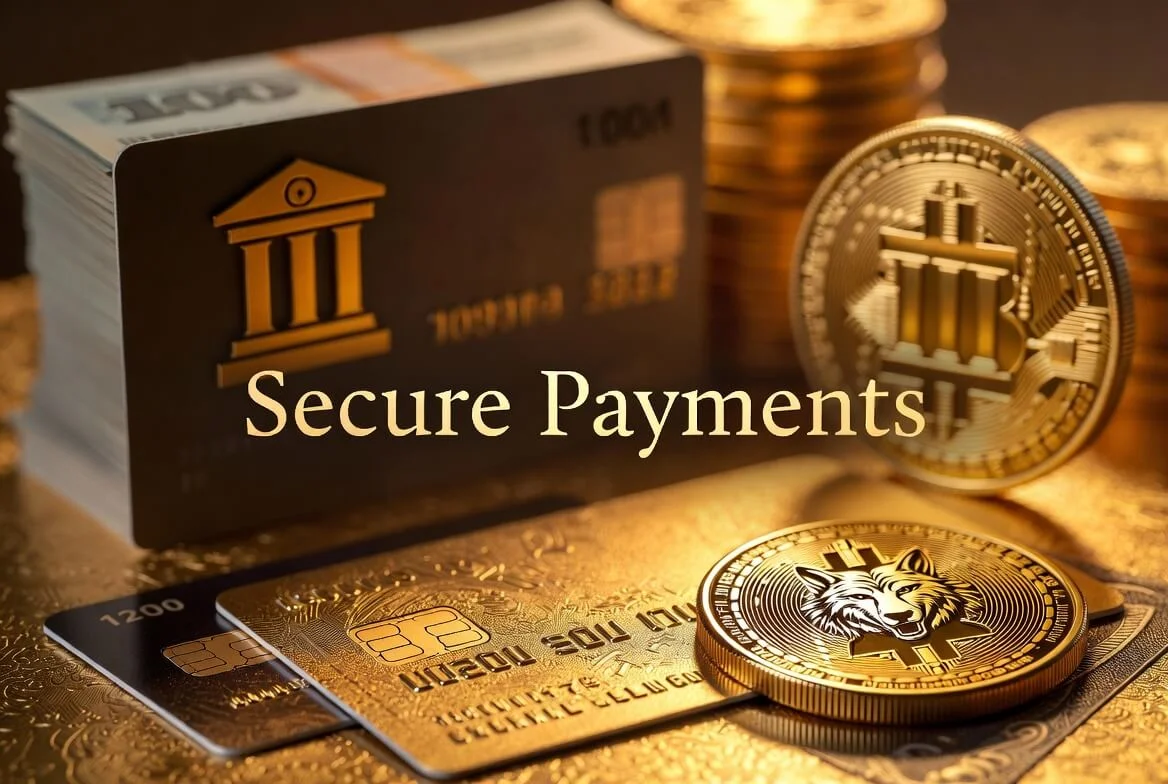 Wolf Winner withdrawal options in AUD: PayID, cards, bank transfer and crypto